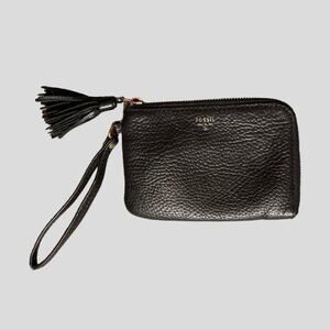 Fossil black leather wallet